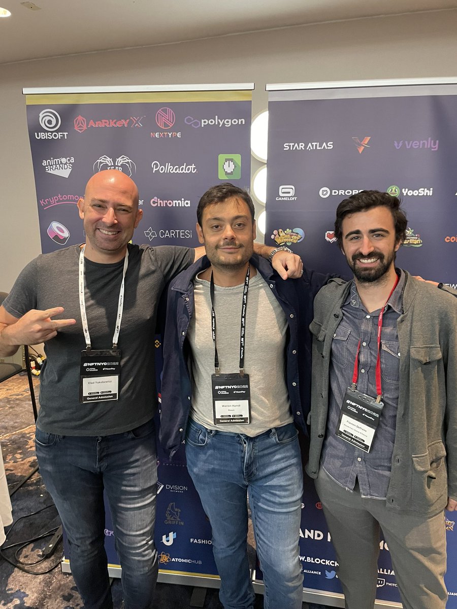 BasaltGames's tweet photo. Whoô, @NFT_NYC was amazing !Happy to have come to this great event ! Let’s build together 🦾
Thanks to the @BGameAlliance and especially to @FlavienDef 🙌 
#NFTNYC #blockchaingames #CryptoGaming https://t.co/V3kc4Dy6ey