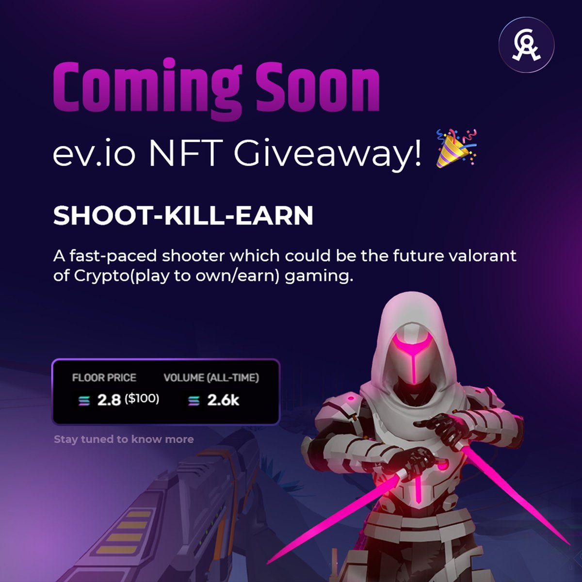 librtyNetwork's tweet photo. NFT giveaway contest for @play_evio  players 🏆

Stay tuned to know how to participate and win an NFT worth $100!
 
Follow @librtyDAO and click the notification now!!

#EVIO #EvioSolana #P2E #Play2Earn #NFT #NFTGame #Metaverse #GameFi #Giveaway #GiveawayNFT #NFTGiveaway https://t.co/t6yd5pHk73