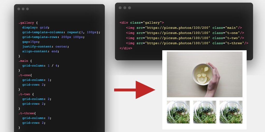 csaba_kissi's tweet image. 💡HTML + CSS Tip 

How to create main picture + bottom thumbnails design with HTML Grid.

Example usage: eShop product page.