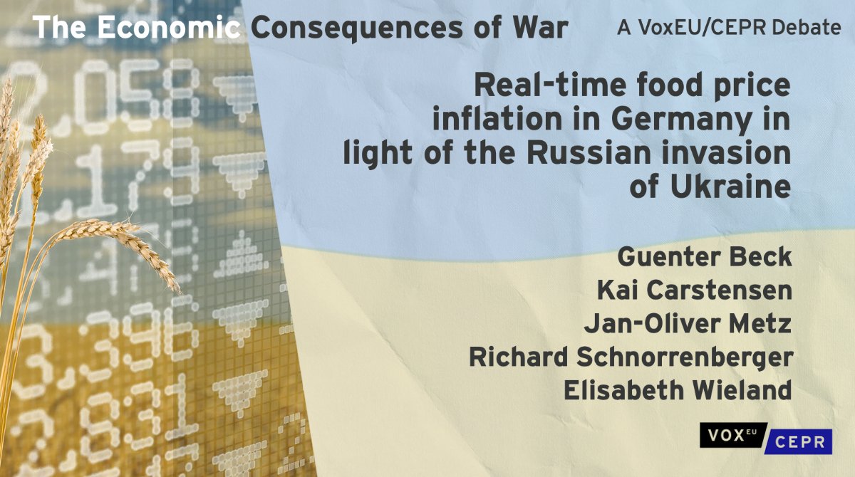 Retail scanner data from #Germany reveals immediate price &amp; quantity rises for oil &amp; flour due to stockpiling after Russian invasion, &amp; price hikes for other goods.
G Beck <a href="/UniSiegen/">Universität Siegen</a> K Carstensen, R Schnorrenberger <a href="/kieluni/">Universität Kiel CAU 🎓</a>, J-O Menz, E Wieland <a href="/bundesbank/">Deutsche Bundesbank</a>
ow.ly/shpv50JGAQ9