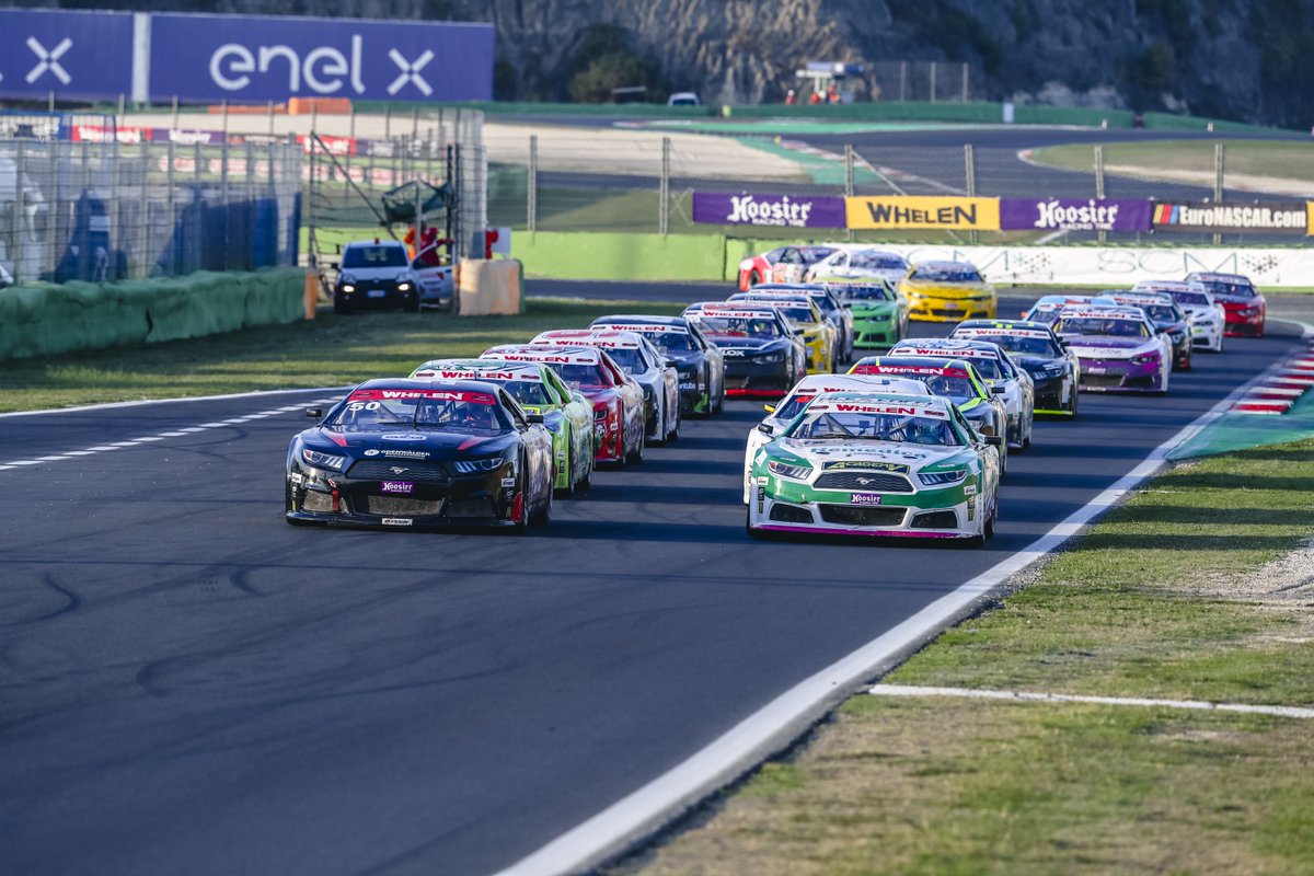 We're two weeks removed from the #NASCARGPITA🇮🇹  at <a href="/Vallelunga/">Autodromo Vallelunga</a>.  

Schedule is out here 👉 euronascar.com/22x03-nascar-g…

Book your free tickets here 👉 eventbrite.it/e/biglietti-am…

#NASCAR #EuroNASCAR #PureRacing #NWES