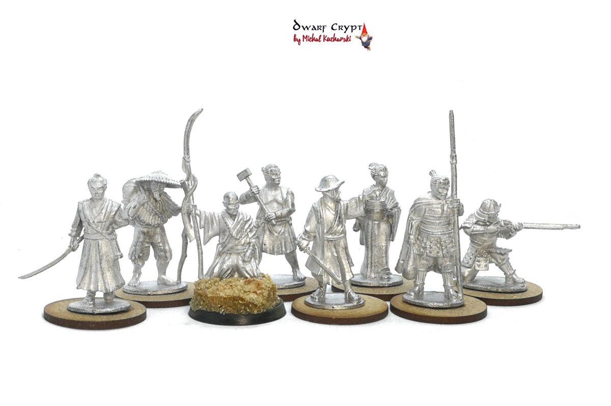 DwarfCrypt's tweet photo. Hello! A fourth miniature from the Unlikely Allies box today.  Today a Watchman, searches out enemies in the darkness.  
He wears a Jingas (Samurai hat) on his head.
hope You like it!  
M.
#DwarfCrypt #TestofHonour https://t.co/FGo6IhPjwe