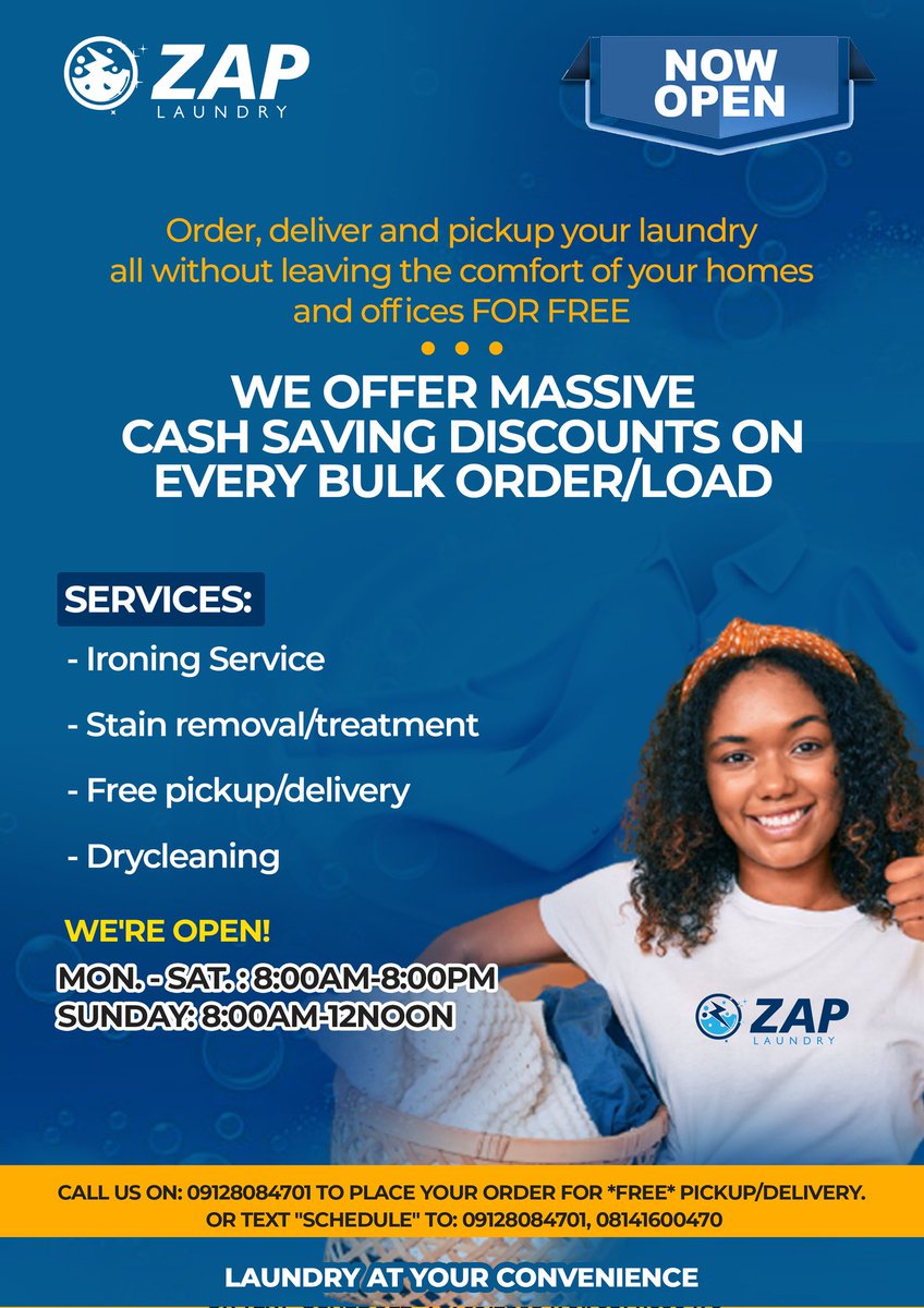 zap_laundry's tweet photo. Take the weekend off!😉

We're here to help.✅ https://t.co/JeHS4tcI6u