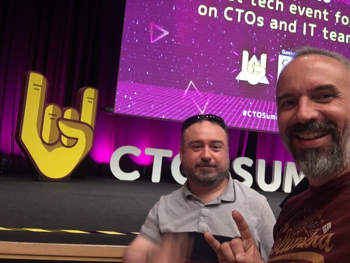 Segundo día en #CTOSummit muy bien acompañado <a href="/aIoTDeveloper/">Jose Fco</a>
