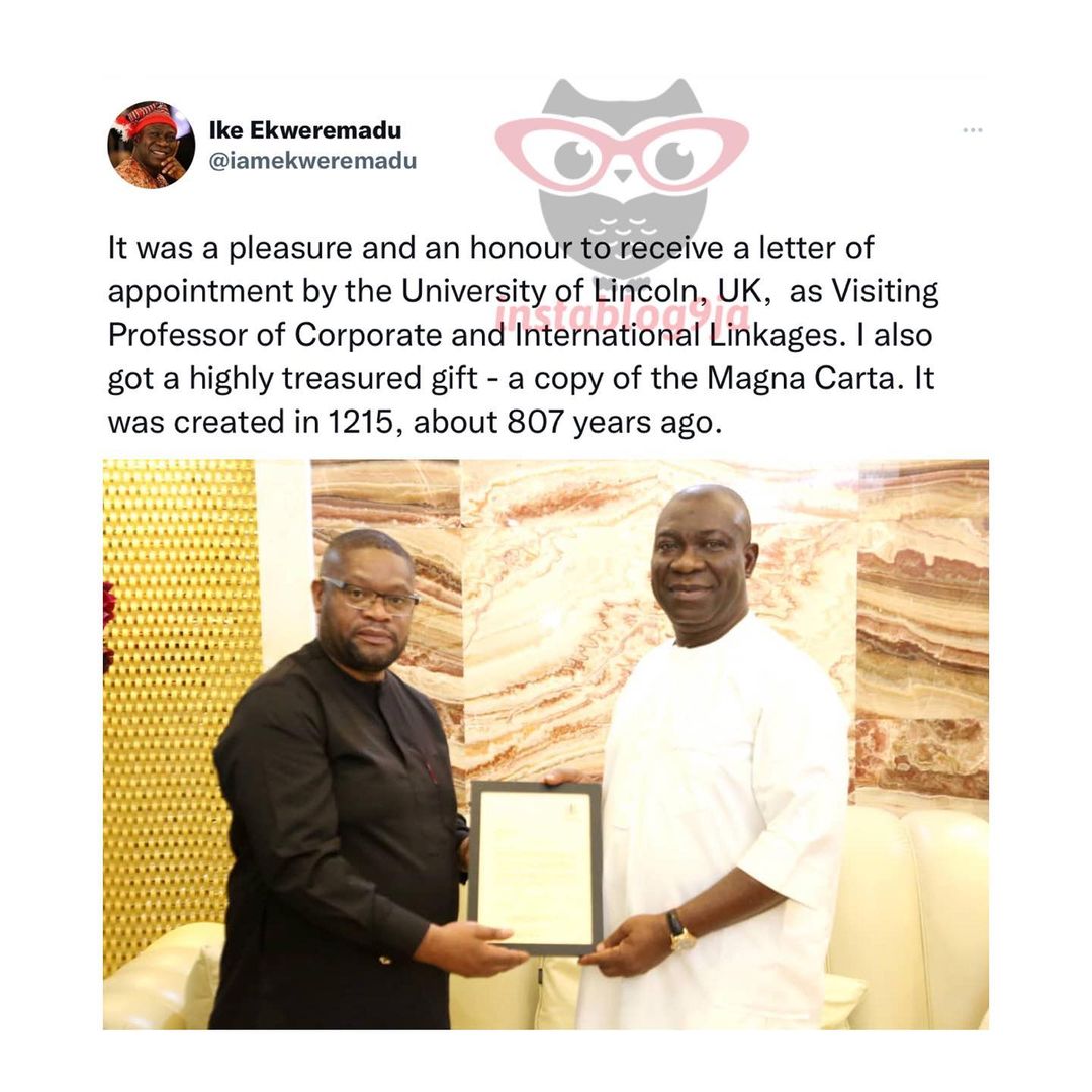 Instablog9ja (@instablog9ja) on Twitter photo 2022-06-25 07:17:51 Days after his appointment, University of Lincoln, United Kingdom bans Sen. Ike Ekweremadu following his organ h@rvesting case. Days after his appointment, University of Lincoln, United Kingdom bans Sen. Ike Ekweremadu following his organ h@rvesting case.