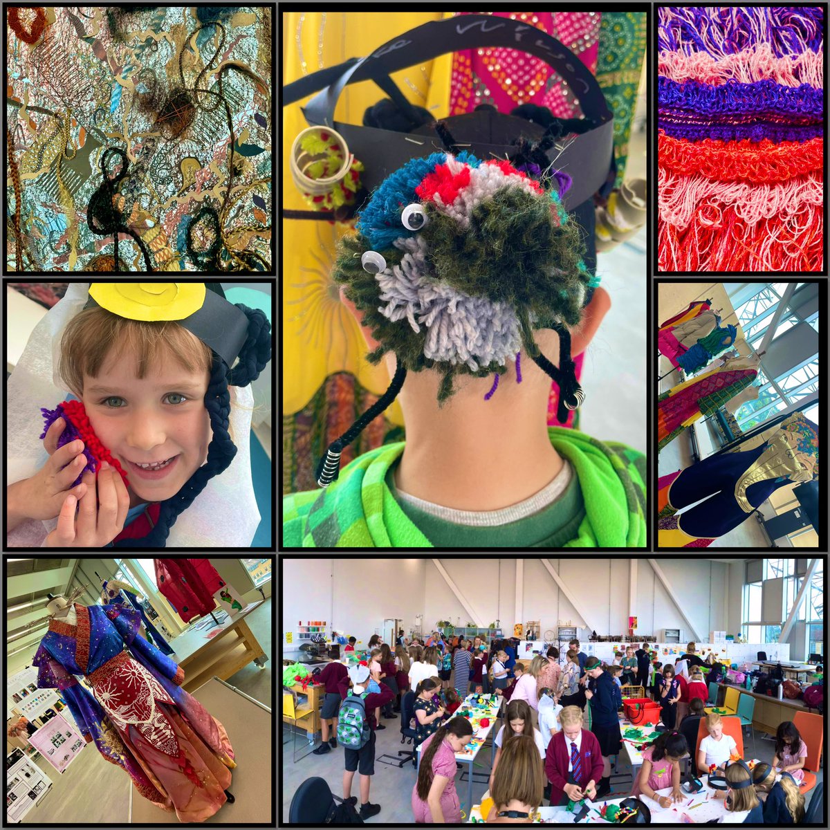 shapenortharts's tweet photo. Our @phf_uk ‘Weaving together A Story Of Place’ research today was fantastic @melthamceschool Art Council were mini teachers,skill sharing textiles with KS1 &amp;Ks2 pupils &amp; teachers from 4 other Kirklees schools:supported by artists @HuddersfieldUni. Amazing learning taking place! https://t.co/YcdVKqRuxR