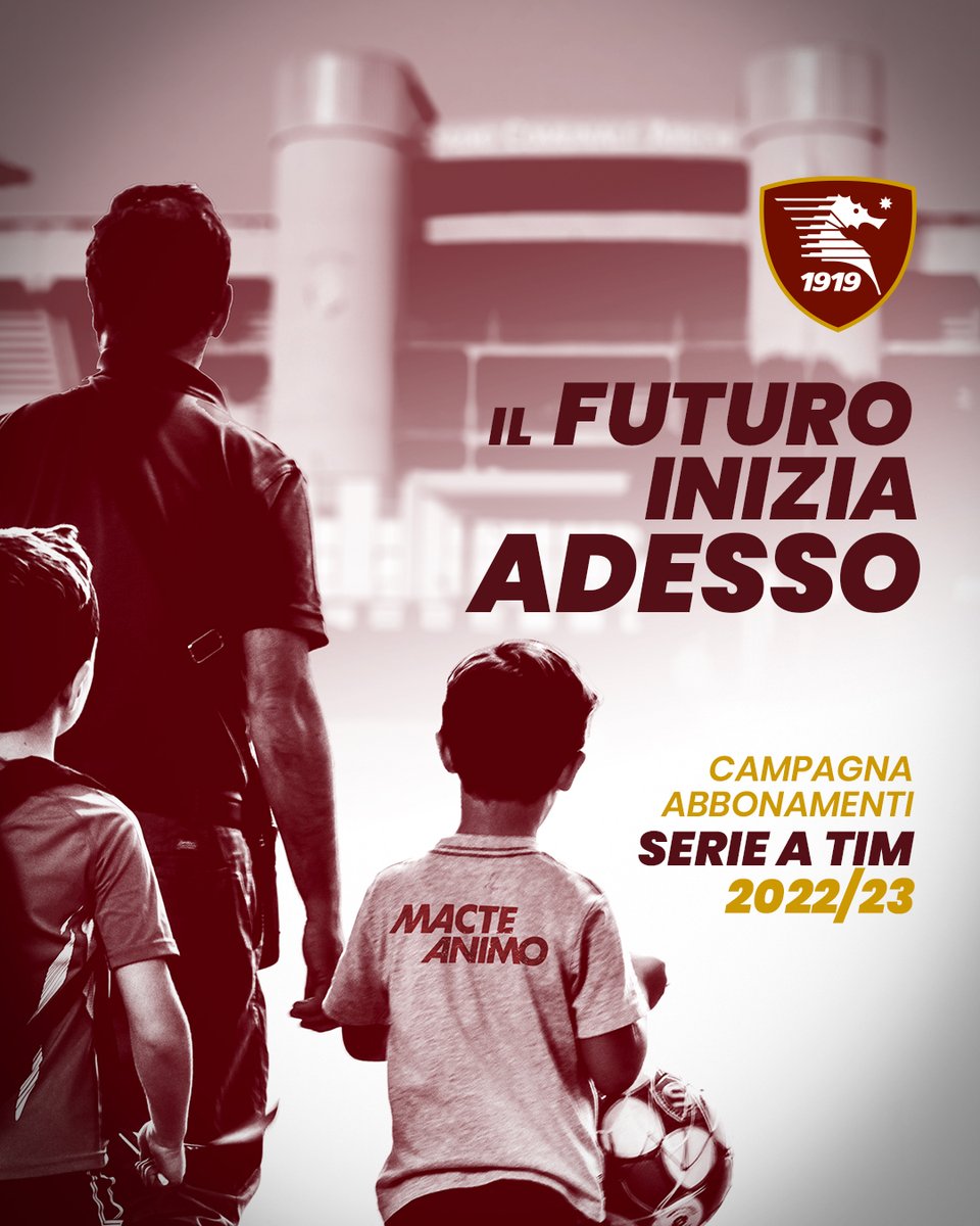 🇱🇻 𝙄𝙇 𝙁𝙐𝙏𝙐𝙍𝙊 𝙄𝙉𝙄𝙕𝙄𝘼 𝘼𝘿𝙀𝙎𝙎𝙊 🇱🇻
🏟 𝐂𝐀𝐌𝐏𝐀𝐆𝐍𝐀 𝐀𝐁𝐁𝐎𝐍𝐀𝐌𝐄𝐍𝐓𝐈 𝟐𝟎𝟐𝟐/𝟐𝟎𝟐𝟑 🎫

Info e prezzi 👉 bit.ly/3brTnoq

#macteanimo #uss1919