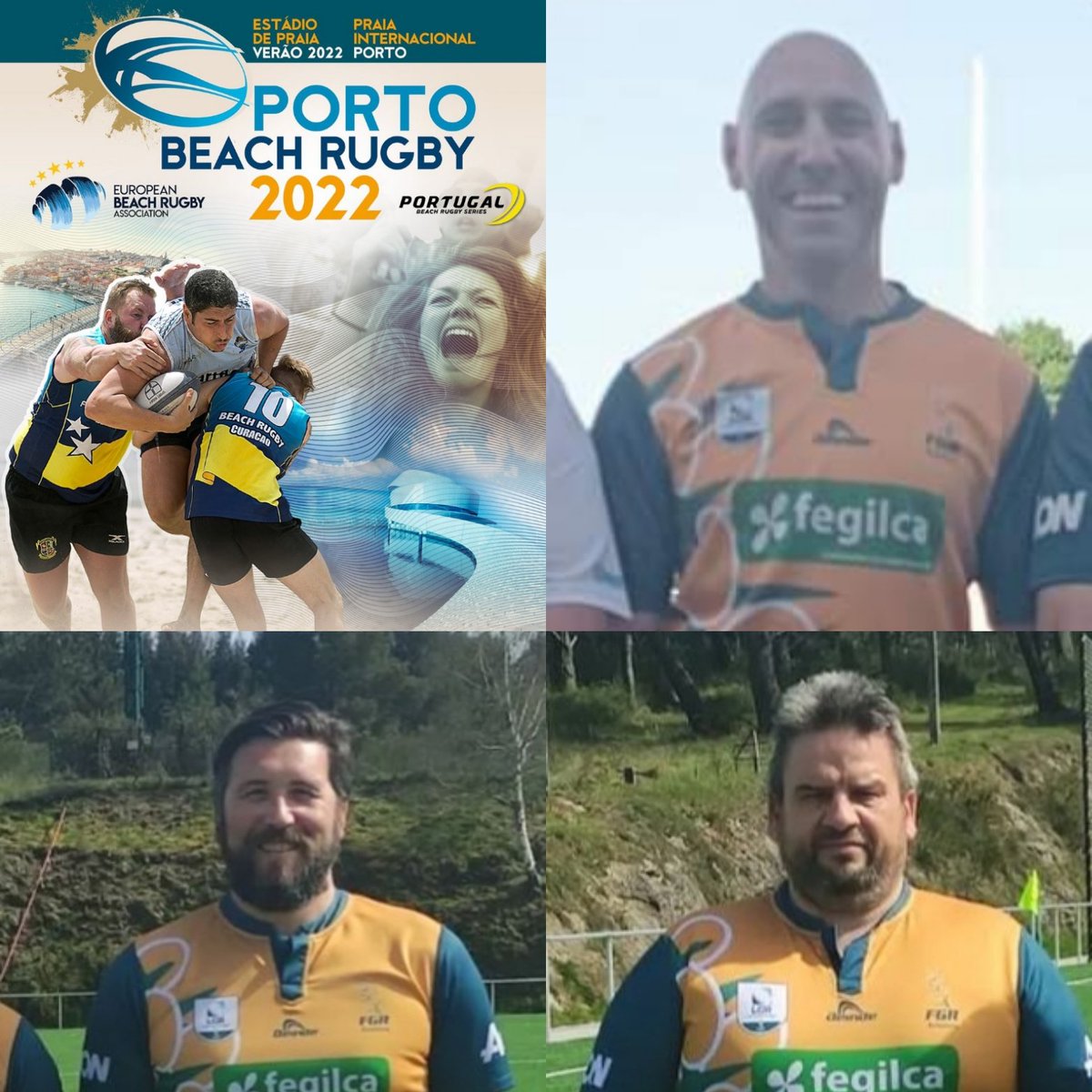 Todo listo para  representar junto a #Cachopo y #Siso al Comité de Árbitros de @RugbyGalicia en el torneo #Porto_BeachRugby , dentro de la colaboración de @RugbyGalicia con la #AsociaciónRugbyDoNorte de @PortugalRugby