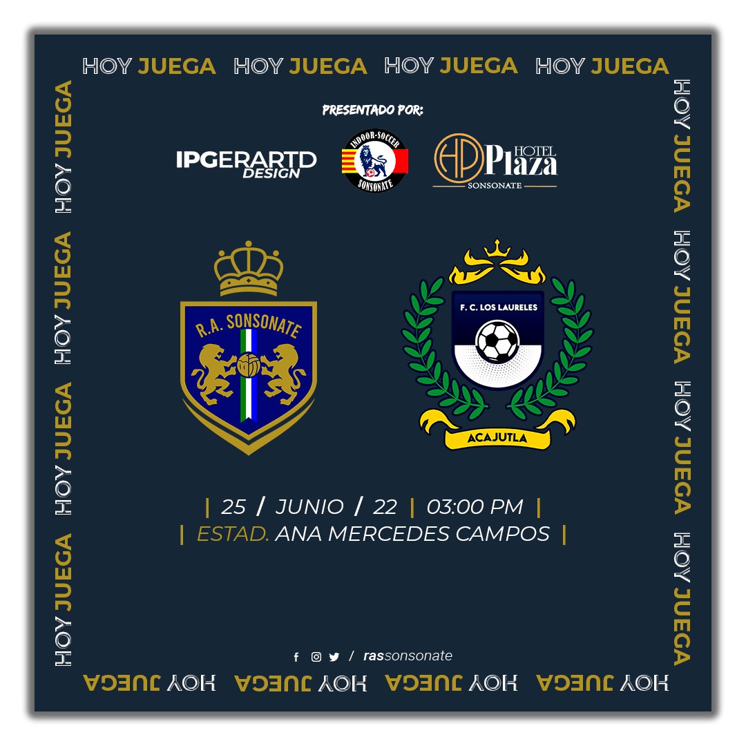rassonsonate's tweet photo. #Amistoso | ¡HOY JUEGA EL LEÓN EN CASA!
📅 Sábado 25 de junio.
⏰ 3:00 pm.
🎫 $1
#RASonsonate #LaSegundaSv #AP22 #LaManadaDeOccidente https://t.co/wEf6XCrTwM