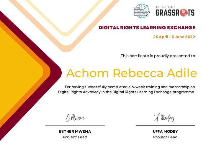 Super excited to have completed the Digital Rights Advocacy program with @digigrassroots and @NDI 
#DigitalAdvocacy #DigitalizingRuralWomxn
#IamWiiTuke