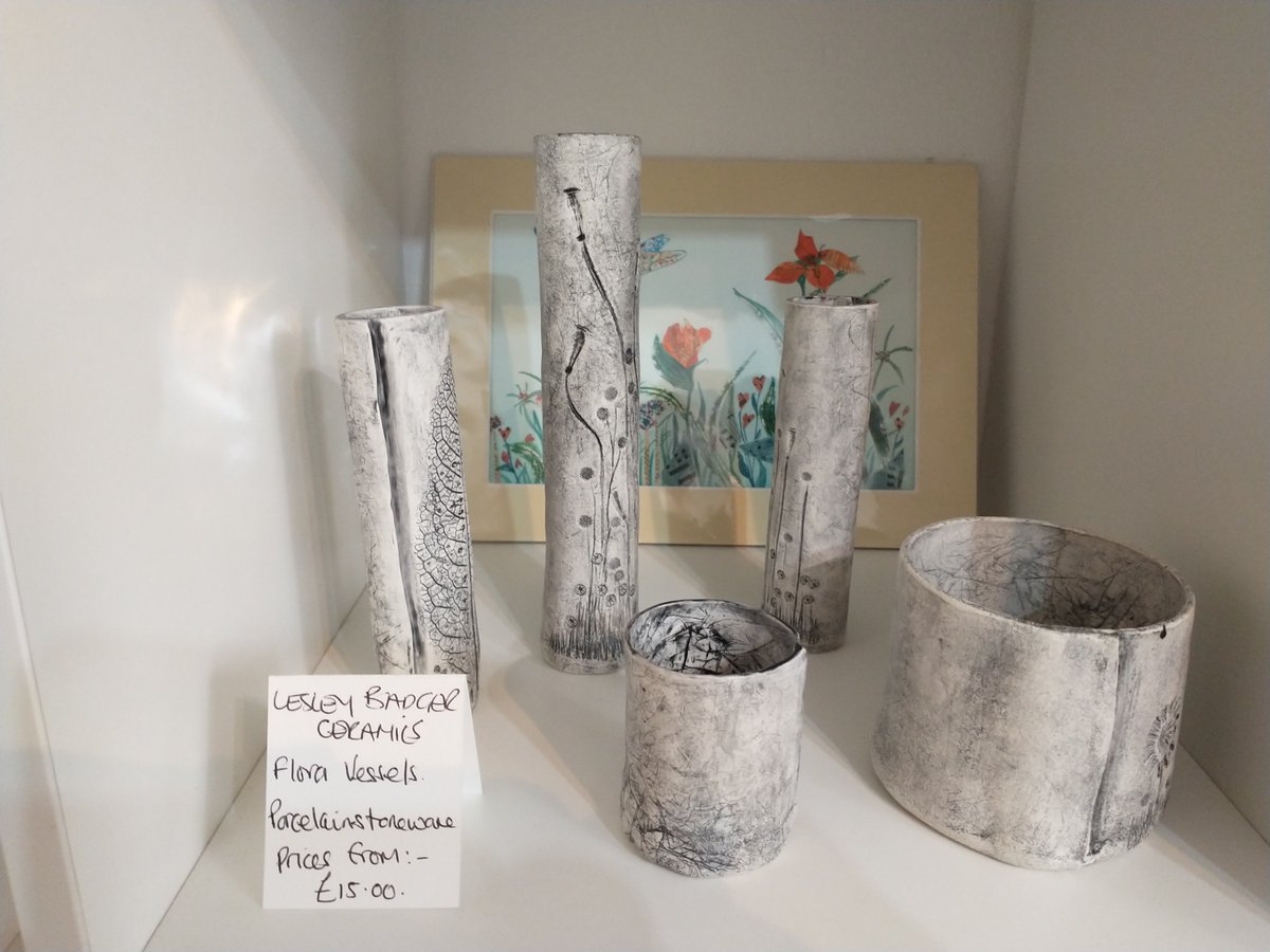 Fantastic selection of our members' work at Oriel Q. Cards, Artists' Prints, Ceramics, Books, Original Paintings, Jewelry and more....Open Wednesday to Saturday 10am-4pm.