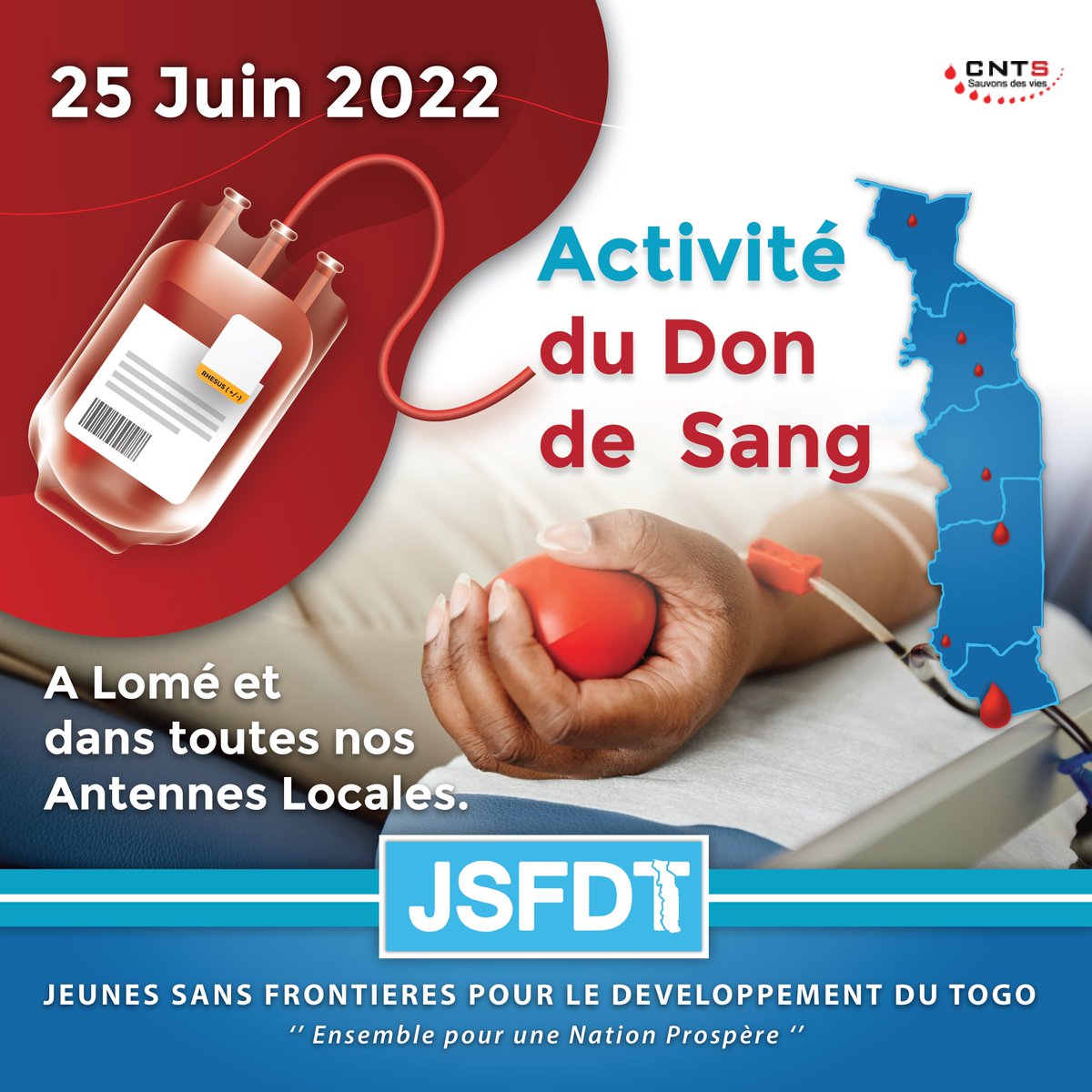ASSOCIATIOJSFDT's tweet photo. le Don de Sang ;Un geste qui sauve des vies.
Aujourd'hui Tout le @MOUVEMENTJSFDT se mobilise pour cet acte précieux.
#DonduSang
#CNTS
#JSFDT
#TgTwittos https://t.co/0AGCSmylLB