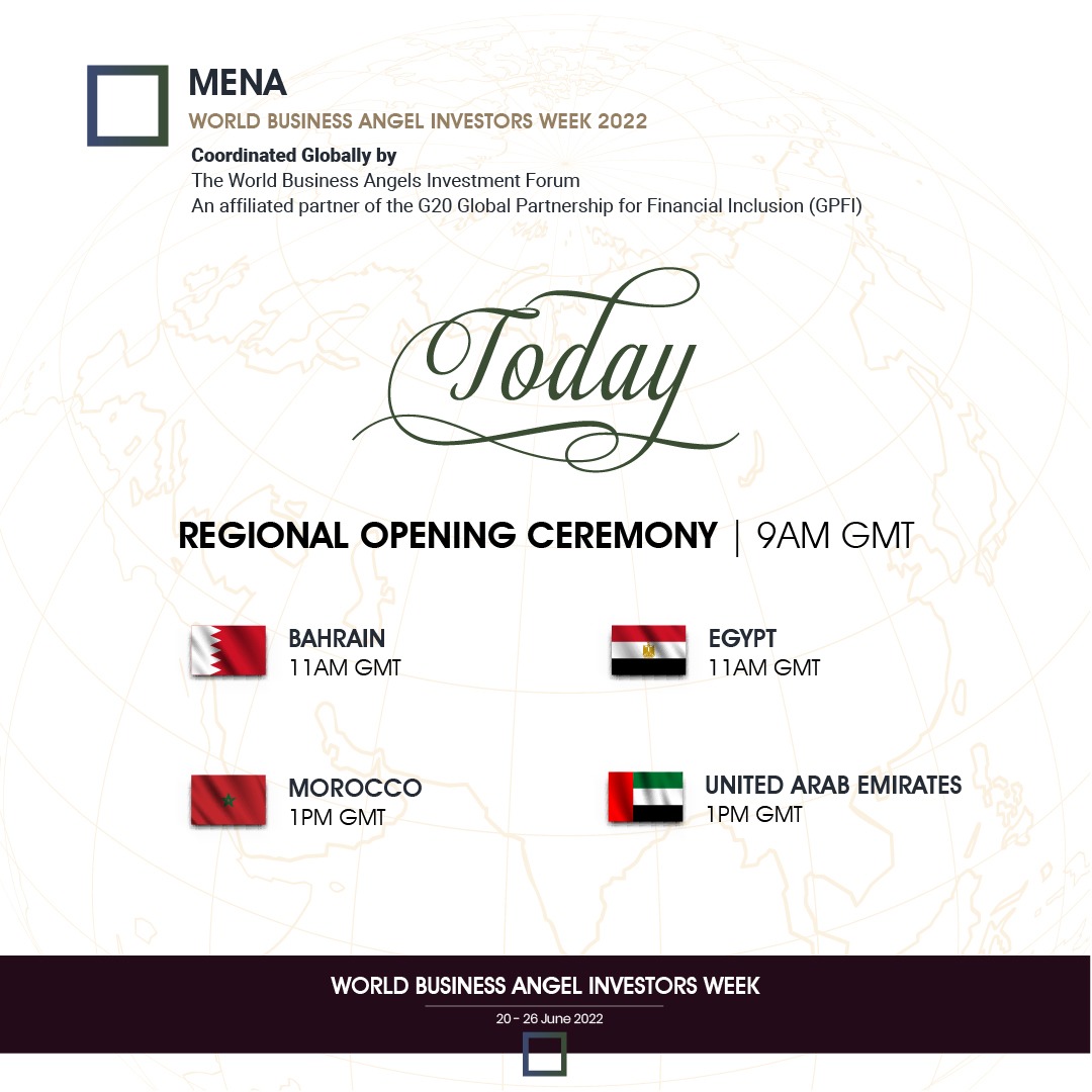 wbaforum's tweet photo. MENA CELEBRATES – TODAY– World Business Angel Investors Week, coordinated globally by the World Business Angels Investment Forum. Follow online: https://t.co/8eu2dHHGdH https://t.co/00RRMZPSJC