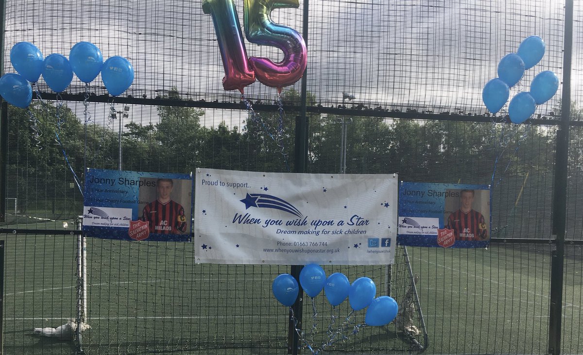 davesharples11's tweet photo. It’s going to be a long 24hr Charity football 7 aside raising monies for When You Wish Upon a Star in memory of our sons 15 year passing anniversary. https://t.co/ZD3NlgNImb
