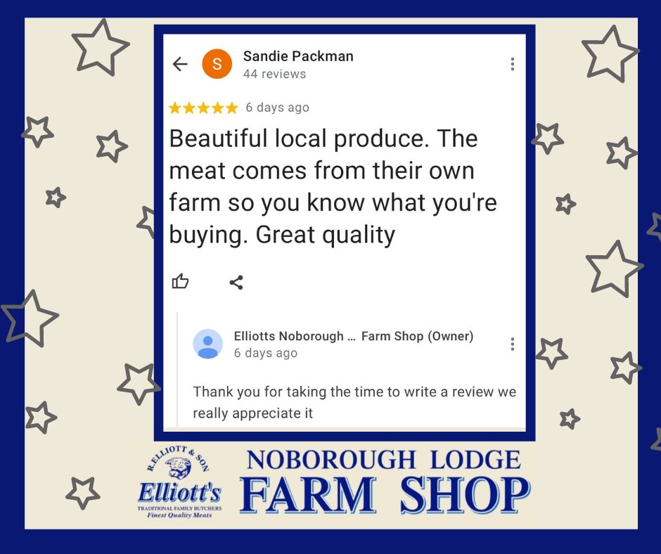 NoboroughLodge's tweet photo. We love it when we receive customer feedback like this 😁
.
.
.
#CustomerFeedback #FarmShop #Northamptonshire https://t.co/h4vl3AXIMw