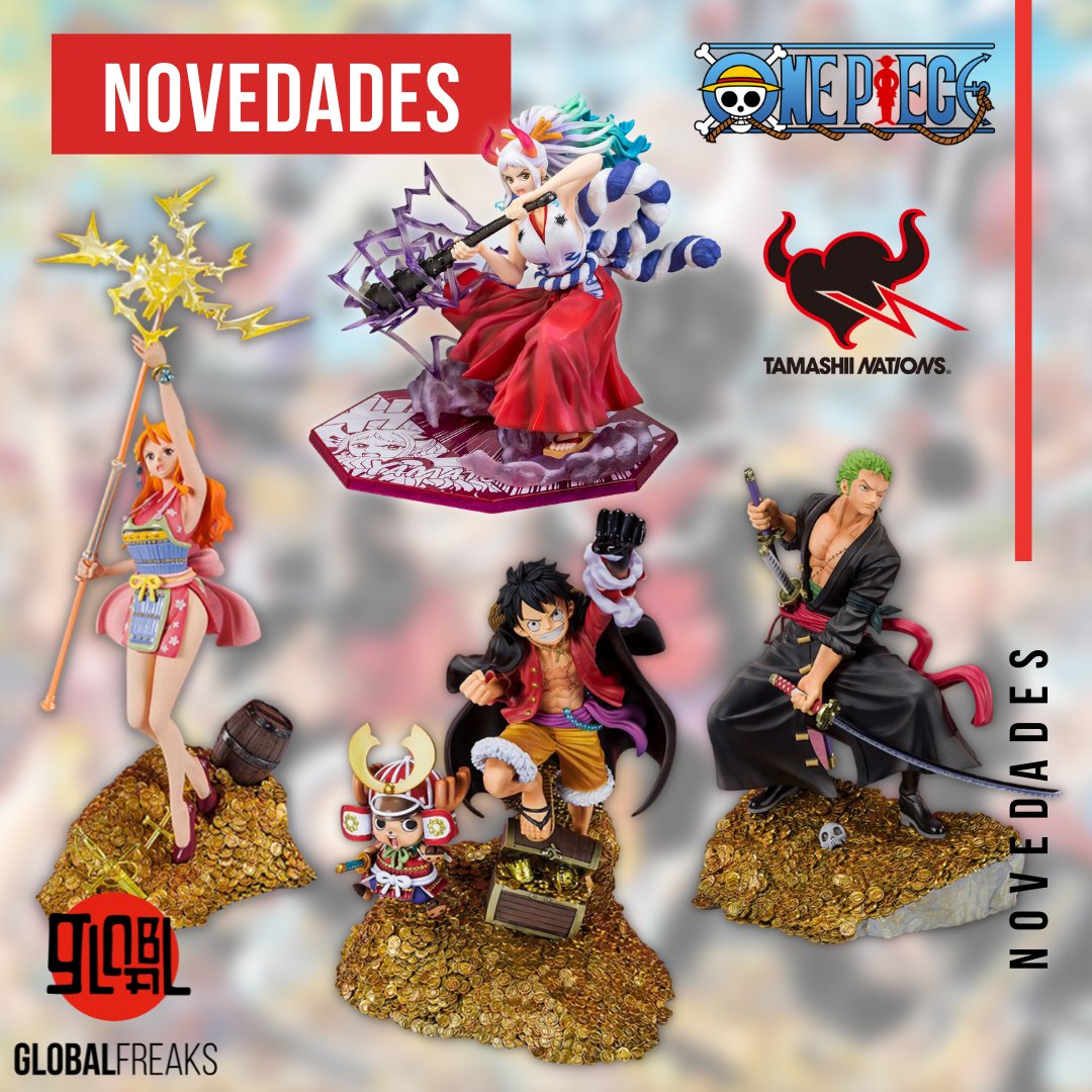 global_freaks's tweet photo. 🏴☠️Novedades One Piece🏴☠️
Ya en stock las #FiguartsZERO de #OnePiece por la marca #TamashiiNations
🪙Colección #WT100DaikaizokuHyakkei
#MonkeyDLuffy
#RoronoaZoro
#Nami
⚡️#Yamato #ThunderBagua en la línea #ExtraBattle
⏩ https://t.co/MsOU3dCJMH🌐
📤 Envíos en todo el mundo https://t.co/jnjEuDtKJA