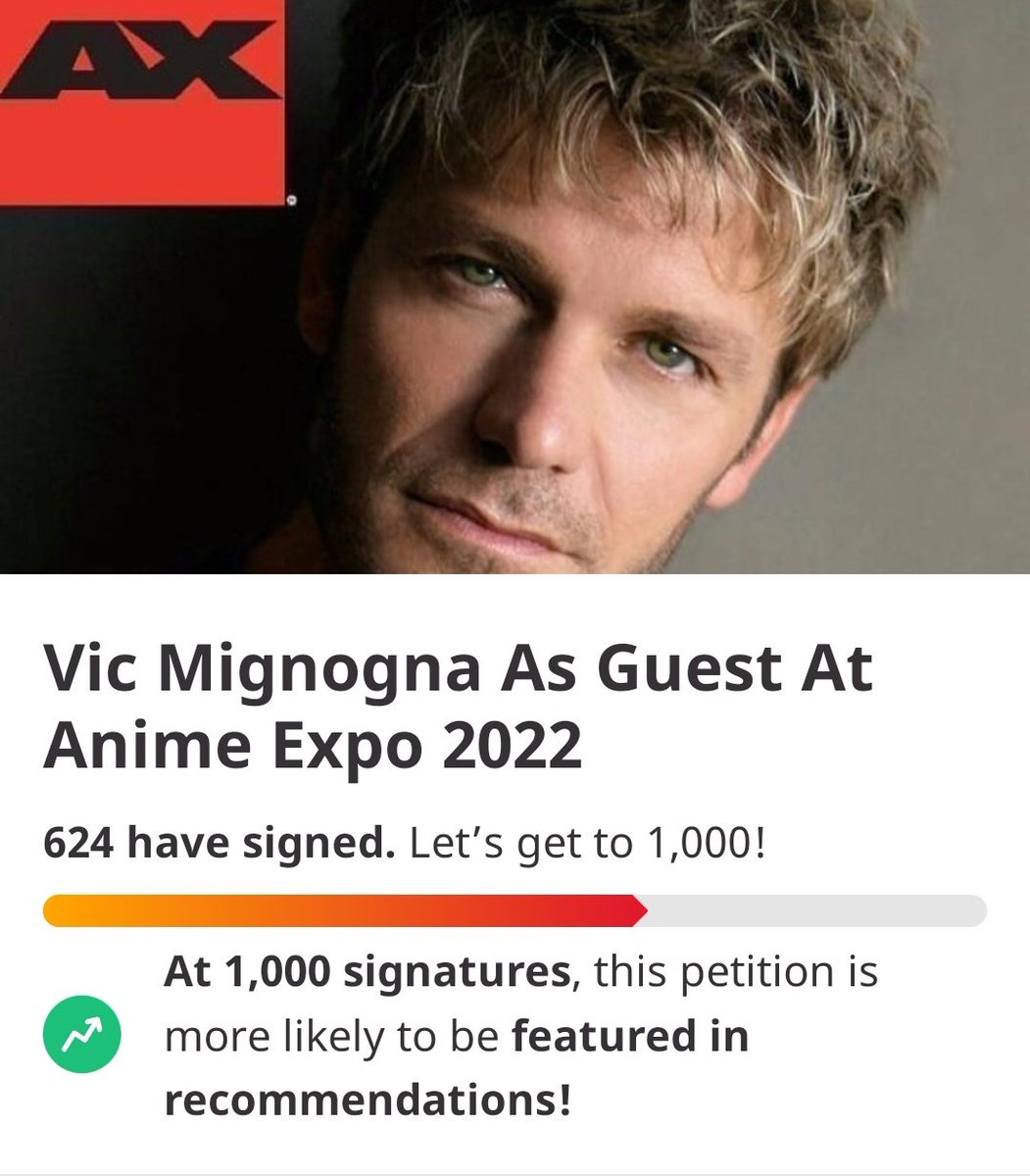 MalikaiZaHokage's tweet photo. With @AnimeExpo a week away, I encourage you all to contact them and tell them how much you want to see @vicmignogna, he's already applied to be a guest this year, now all AX has to do is listen. Hope to see you all this year. #AX2022 #Animexpo #AXHelp
https://t.co/T5gvpgGTiy https://t.co/wEpBJa8sIQ