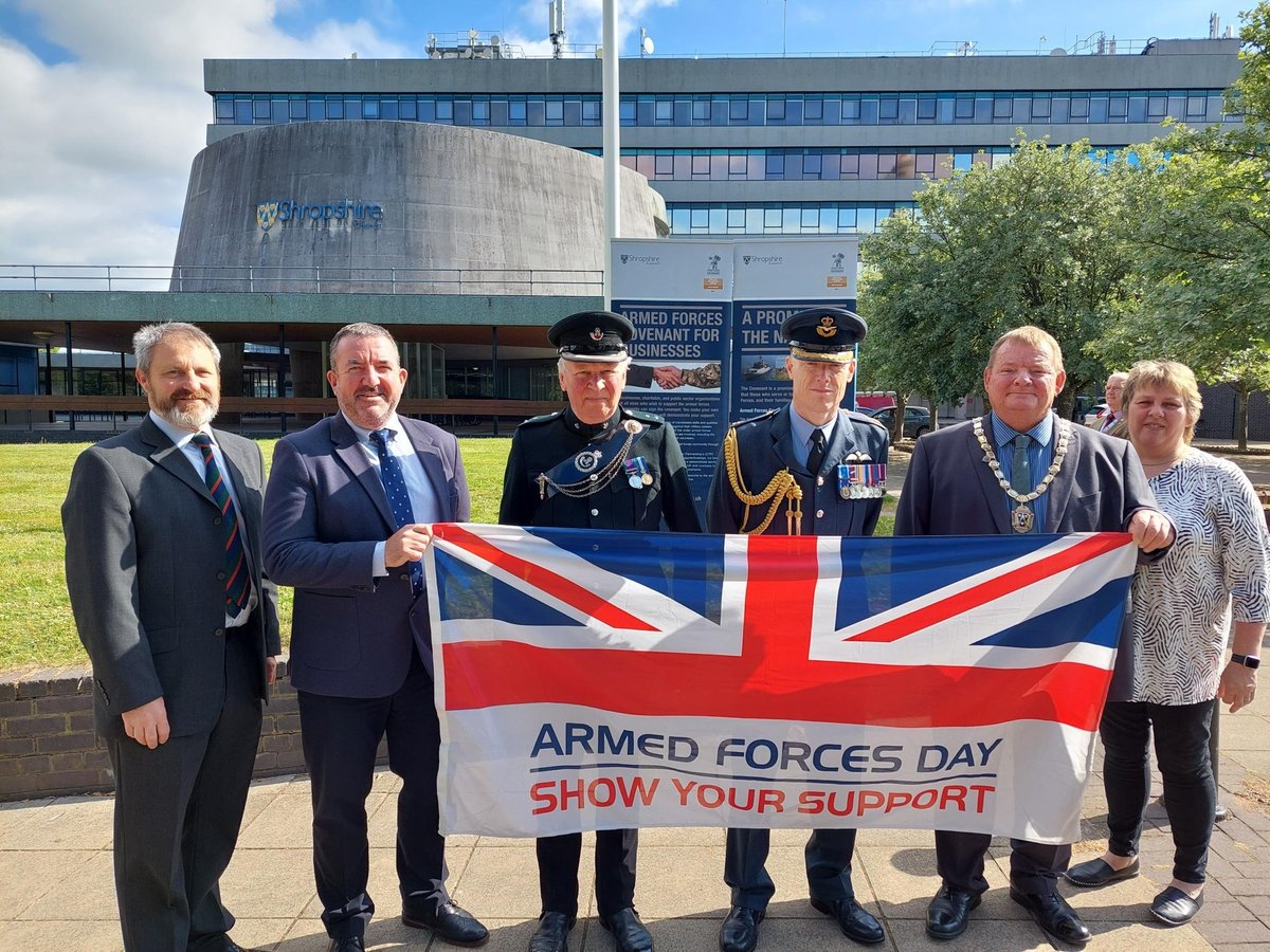 We're proud to support our Armed Forces Community. On #ArmedForcesDay we would like to thank them for the excellent work they do. <a href="/ShropCouncil/">Shropshire Council</a> <a href="/BBCShropshire/">BBC Shropshire</a> <a href="/ShropshireStar/">Shropshire Star</a>
