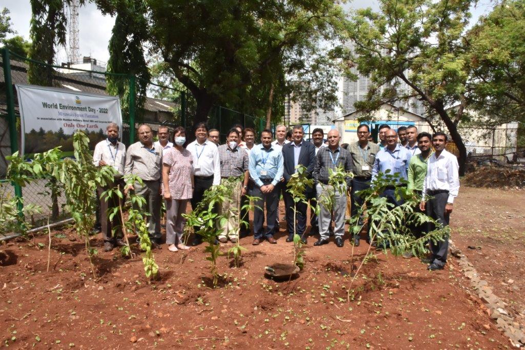 In continuation to the #WorldEnvironmentDay2022 tree plantation campaign, we added 500 more trees by planting saplings using the Miyawaki technique, at Sewree installation.