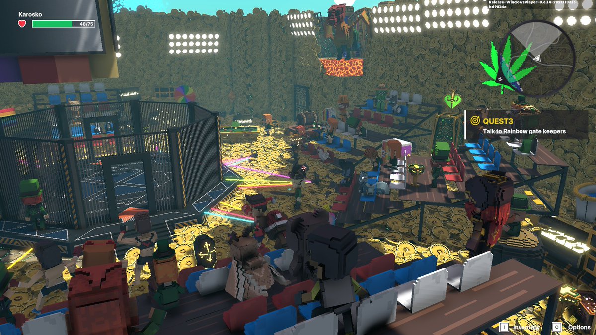 Final testing! @Leprechaun_Wtf Game1 experience will be published later today! i have so much fun developing this short experience for you fam.i hope you will have fun too fighting langers,colecting gold,solving riddle😂 even step in to mma ring🤫<a href="/TheSandboxGame/">The Sandbox</a> <a href="/VoxEdit/">VoxEdit</a> #voxel