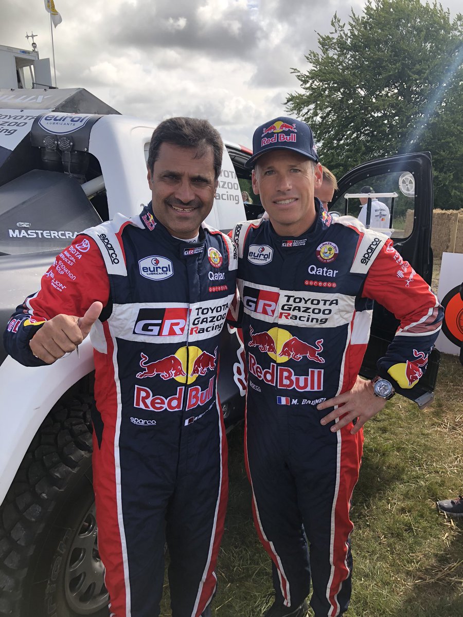 tony_jardine's tweet photo. Time for @dakar @fosgoodwood @AlAttiyahN #MathieuBaumel 4 time winners, ready for our stage. https://t.co/DR4AQKkMp4