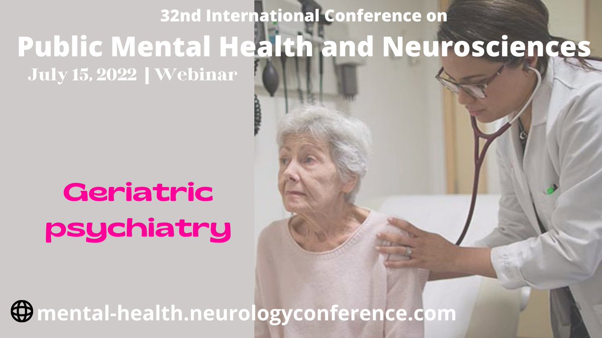 #Geriatricpsychiatry also known as #geropsychiatry, #psychogeriatrics or #psychiatry of old age is a branch of medicine and a subspecialty of psychiatry dealing with the study #prevention #treatment of #neurodegenerative, #cognitiveimpairment #mentaldisorders in people of old age