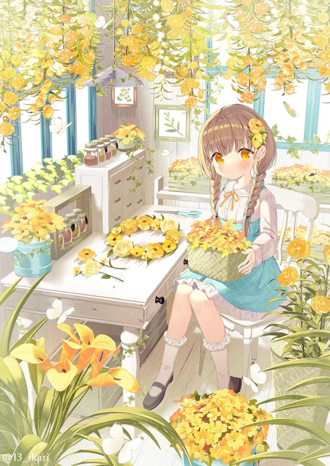 少女×植物で背景もがっつり描き込めたこの4枚!
#2022年自分が選ぶ今年上半期の4枚 