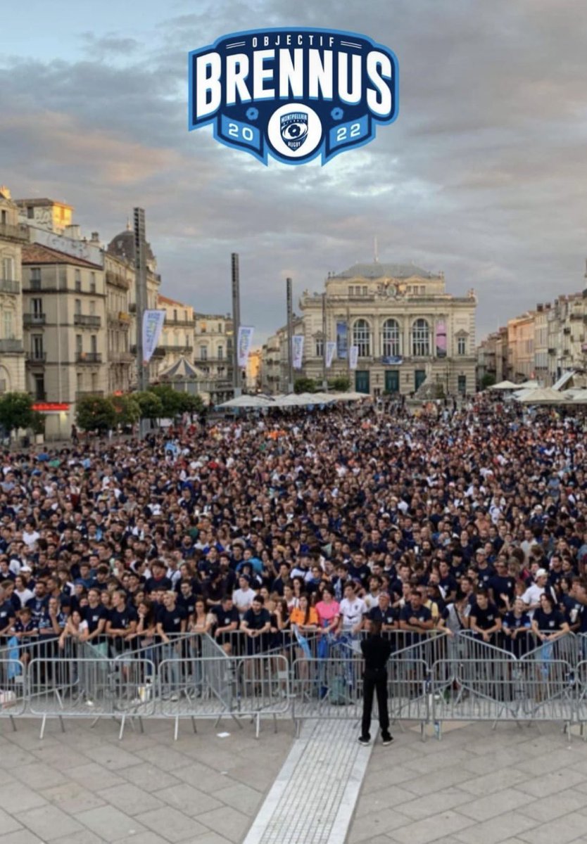 Ici, ici c’est #Montpellier. Rendez-vous ce soir à 20 h 00 pour accueillir nos champions sur la place de la Comédie.