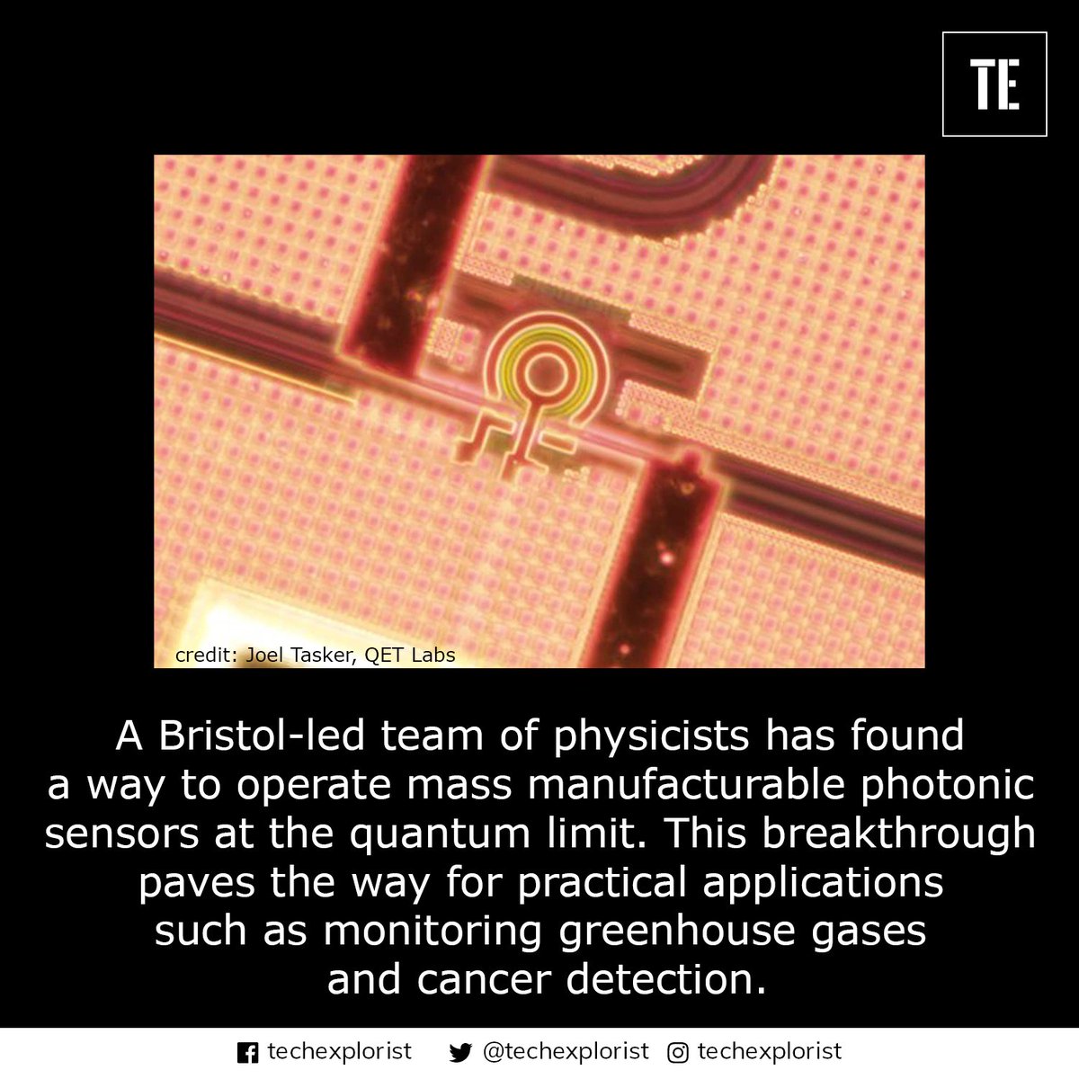 TechExplorist's tweet image. Breakthrough leads to photonic sensing at the ultimate quantum limit.
#photonicsensors #cancerdetection #greenhousegases #science #physisist #researchers #techexplorist