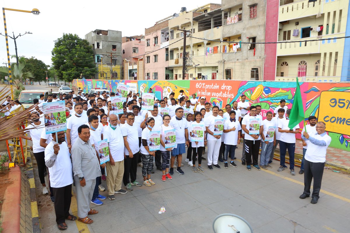 ForumEcho's tweet photo. Hyderabad today woke up to a shiny, bright morning with 250  representatives  from Enabling Child and Human Rights in Seeds Organization (ECHO), a joint initiative of seed companies and NGOs, participating in a 5k Run/Walkathon commemorating World day Against Child Labour 2022 https://t.co/QqNnmvC4wP