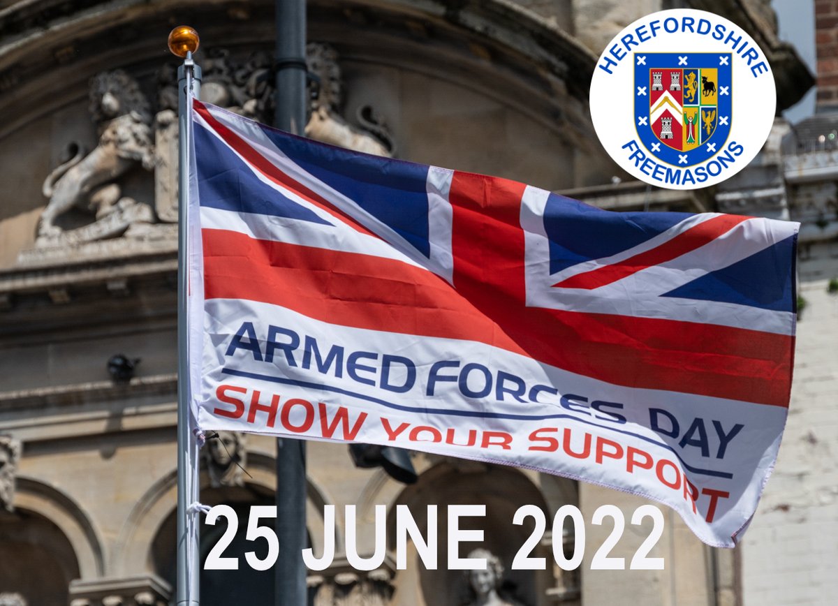 Herefordshire Freemasons support the men and women of our Armed Forces. #ArmedForcesDay <a href="/DGLBMason/">PGM for Herefordshire, MEGS, Glos & Herefords</a> <a href="/UGLE_GrandLodge/">United Grand Lodge of England</a> <a href="/hfdslightblues/">Caeruleum Club</a> <a href="/GrahamCKing1/">@GrahamCKing</a>
