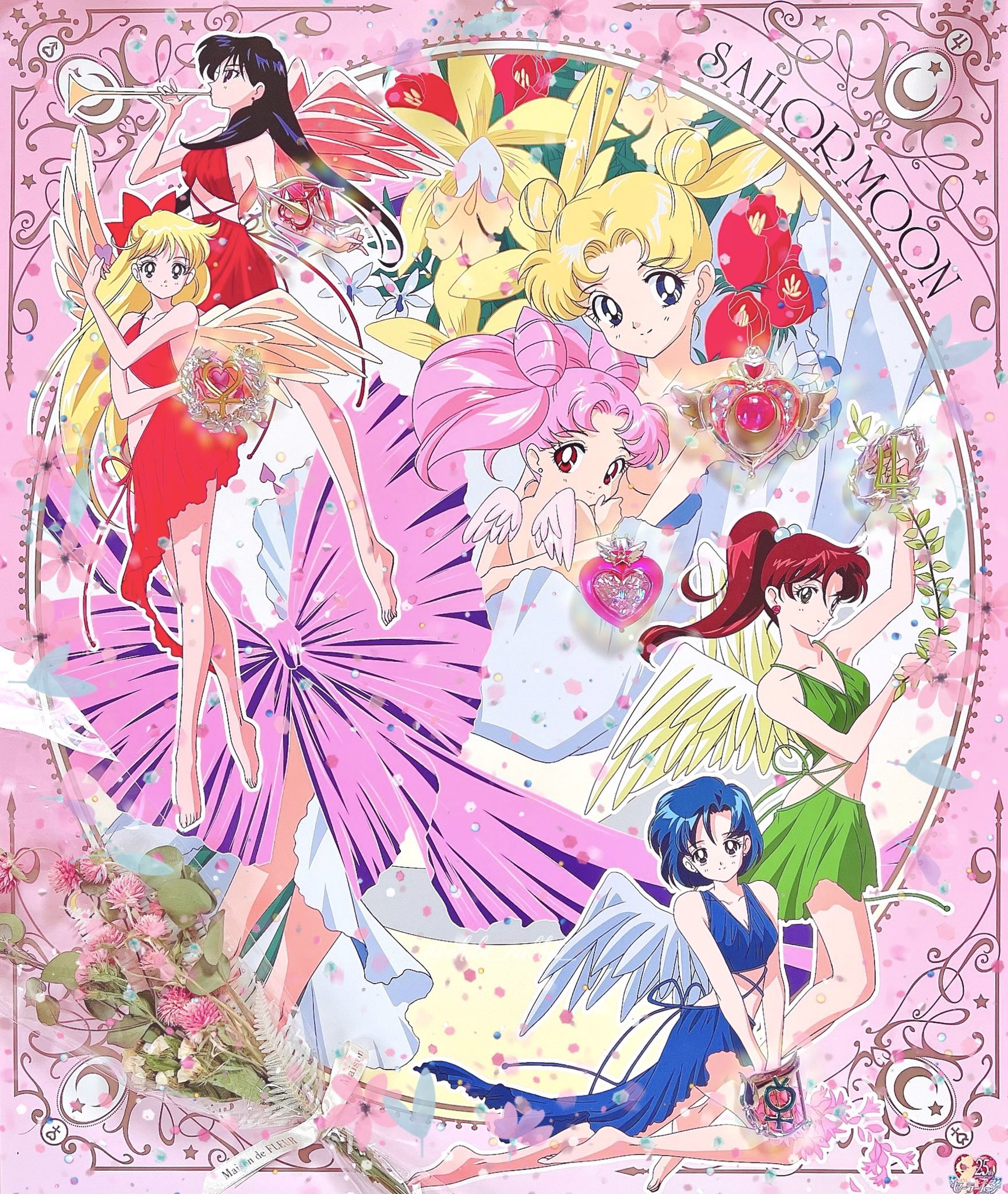 ★ 貴重品セーラームーン　★伊藤郁子直筆レイアウト修正画3点　セーラーウラヌス ☆ 貴重品セーラームーン ☆伊藤郁子直筆レイアウト修正画3点