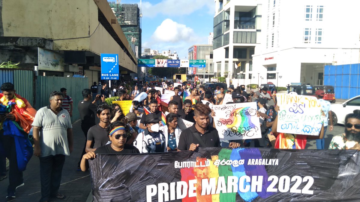 Pride March just started #pridemarch #PrideMonth #prideLK #GoHomeGota