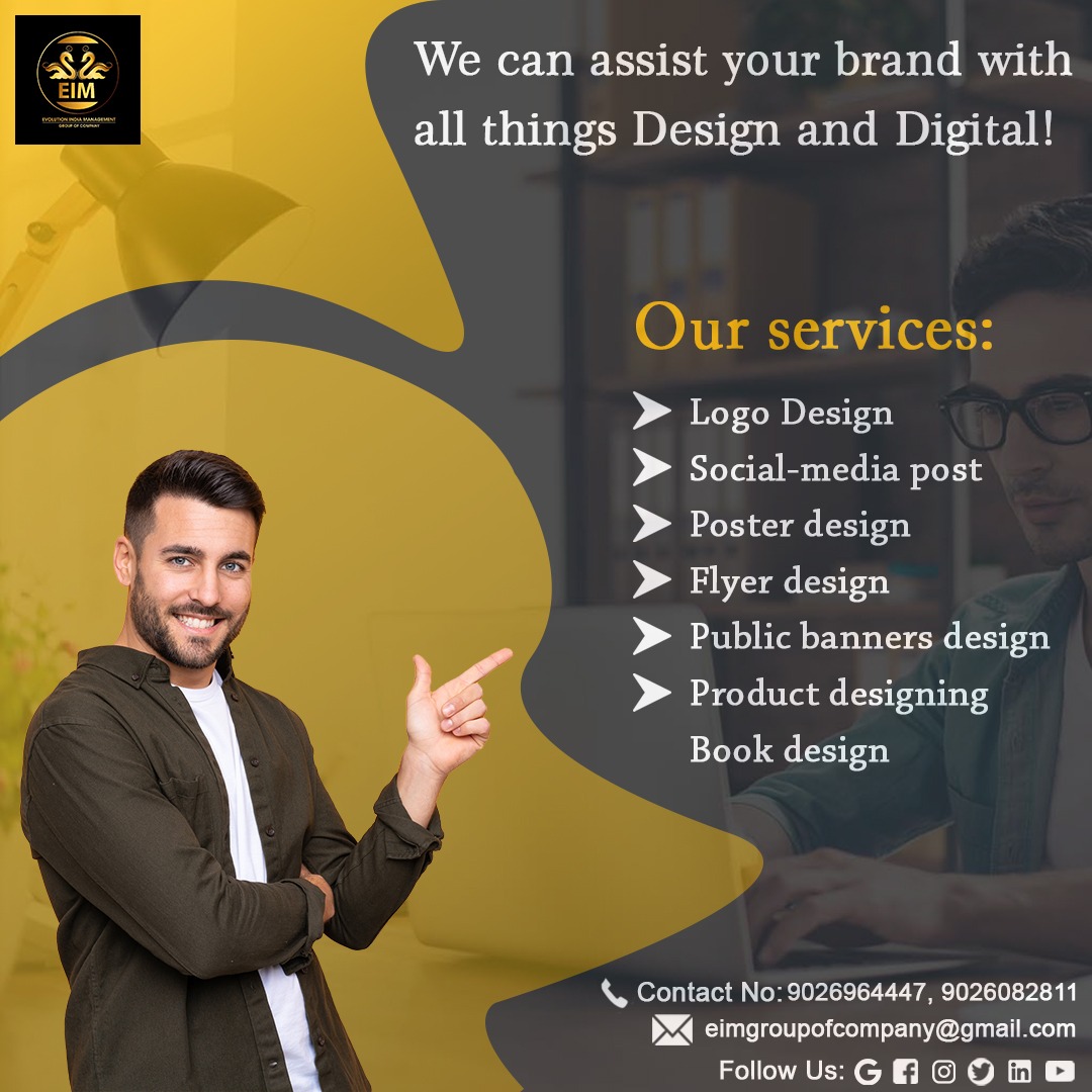 EIM_Groups's tweet photo. Looking for design assistance for your brand? EIM is the one stop solution to all things design and Digital✨

Check out our design services and avail them at a discounted rates, offer valid for limited time period! 

Contact us today for the best digital marketing results! https://t.co/dOHs7y1NEH