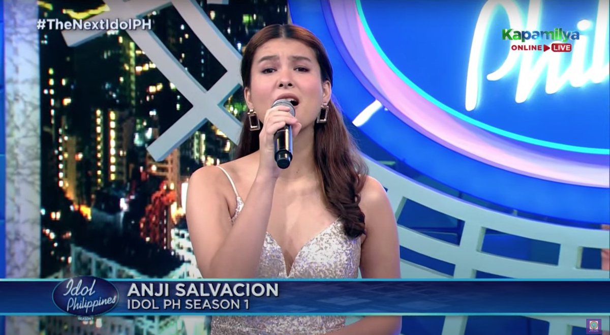 idolphilippines's tweet photo. Let's all RISE UP sa mas pina-LEVEL UP na #TheNextIdolPH with our Idol Philippines Alumna - ANJI SALVACION! https://t.co/MhP6NDcVV1