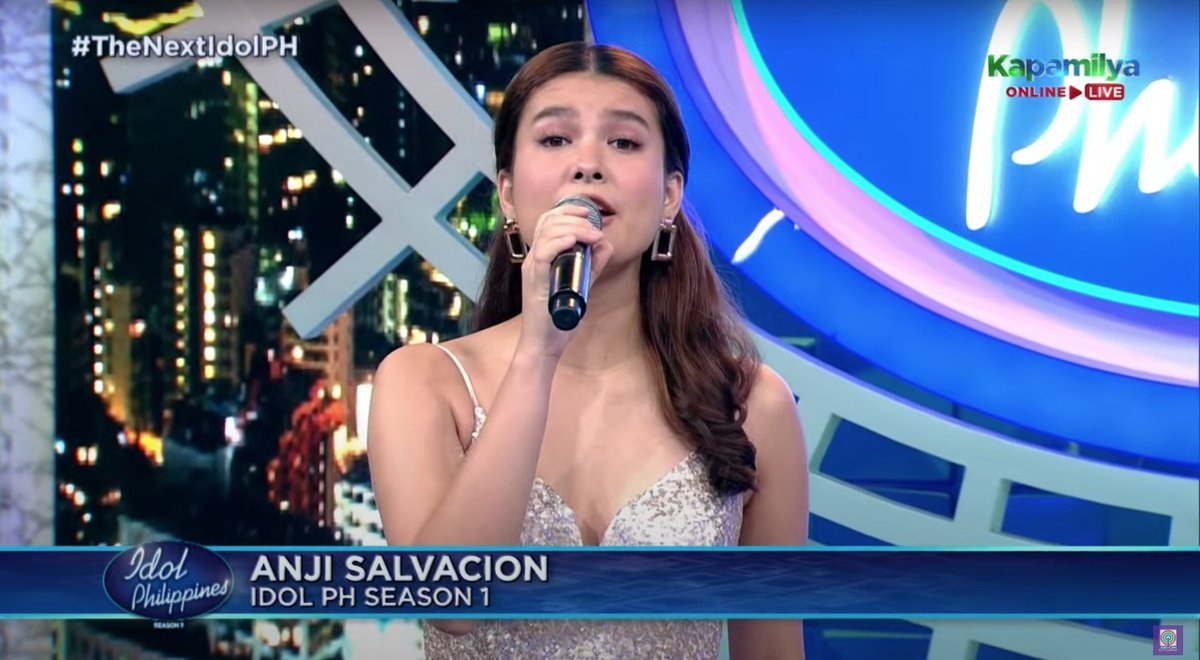 idolphilippines's tweet photo. Let's all RISE UP sa mas pina-LEVEL UP na #TheNextIdolPH with our Idol Philippines Alumna - ANJI SALVACION! https://t.co/MhP6NDcVV1