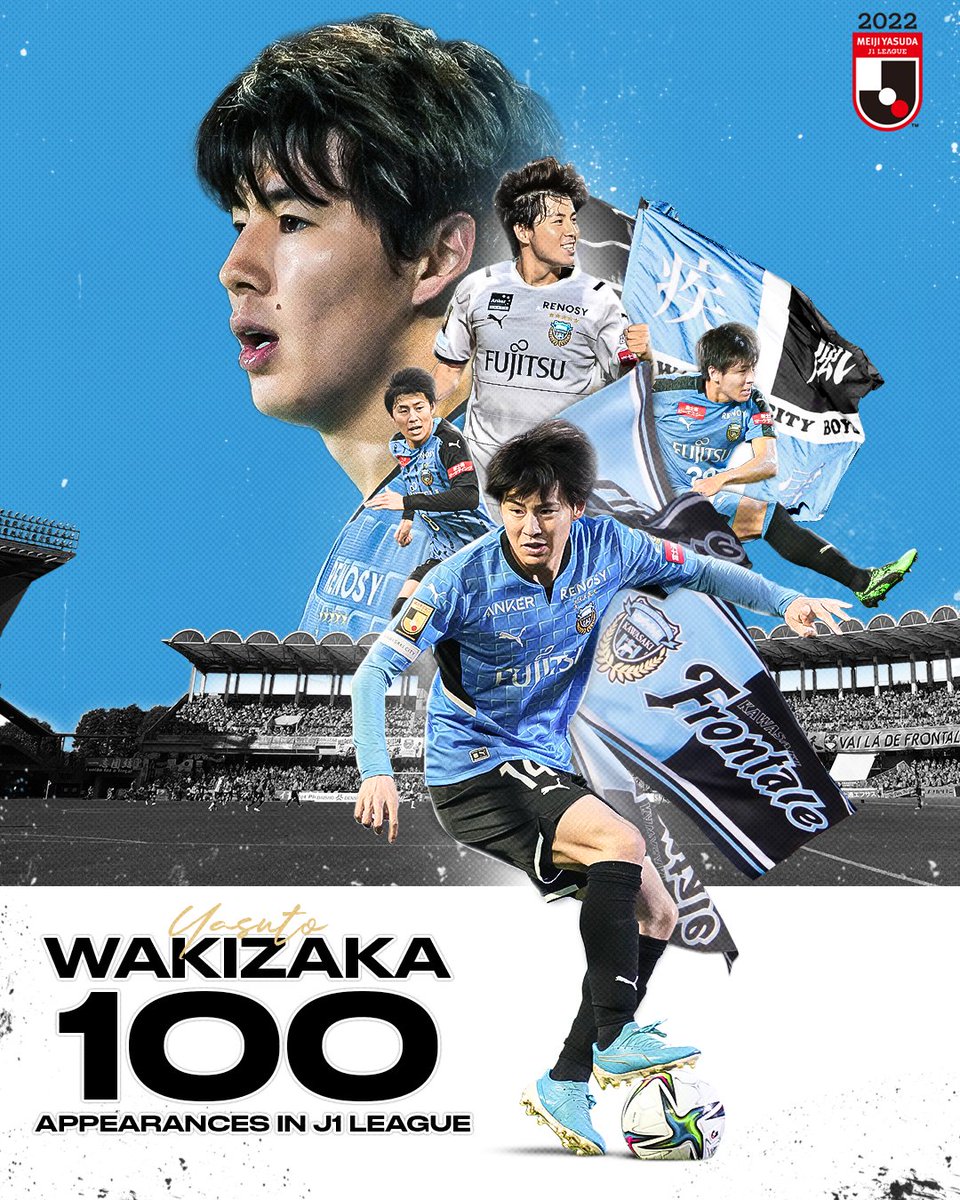 J_League_En's tweet photo. 👑🐬 Yasuto Wakizaka has now played 1️⃣0️⃣0️⃣ games in the J1 League!

© J.LEAGUE - All Rights Reserved #JLEAGUE https://t.co/V8QyWMHl0n