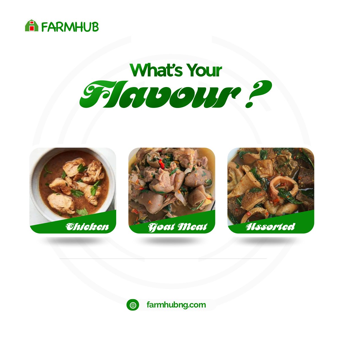 farmhub_ng's tweet photo. Today's weather report says Weather for Two: you and your plate of peppersoup! 

Don't resist the urge. 
We are here for you! 

Chicken? Goat meat? Assorted? 

Whatever your fav is, we've got your protein needs covered. https://t.co/kfGsn2jIzx