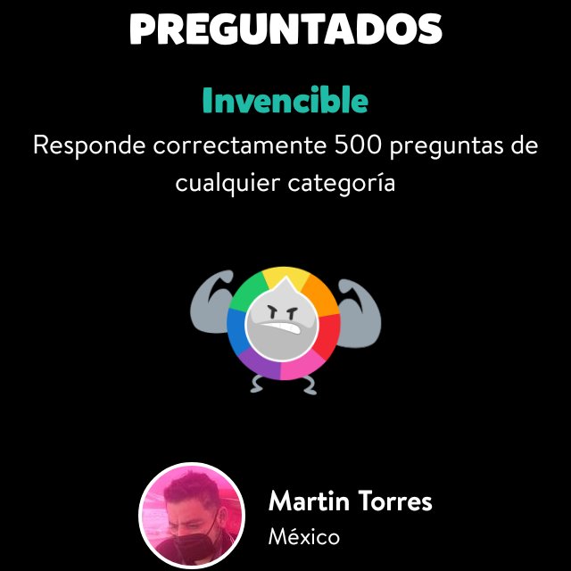 He conseguido el logro Invencible en Preguntados - triviacrack.onelink.me/1234529366?pid…