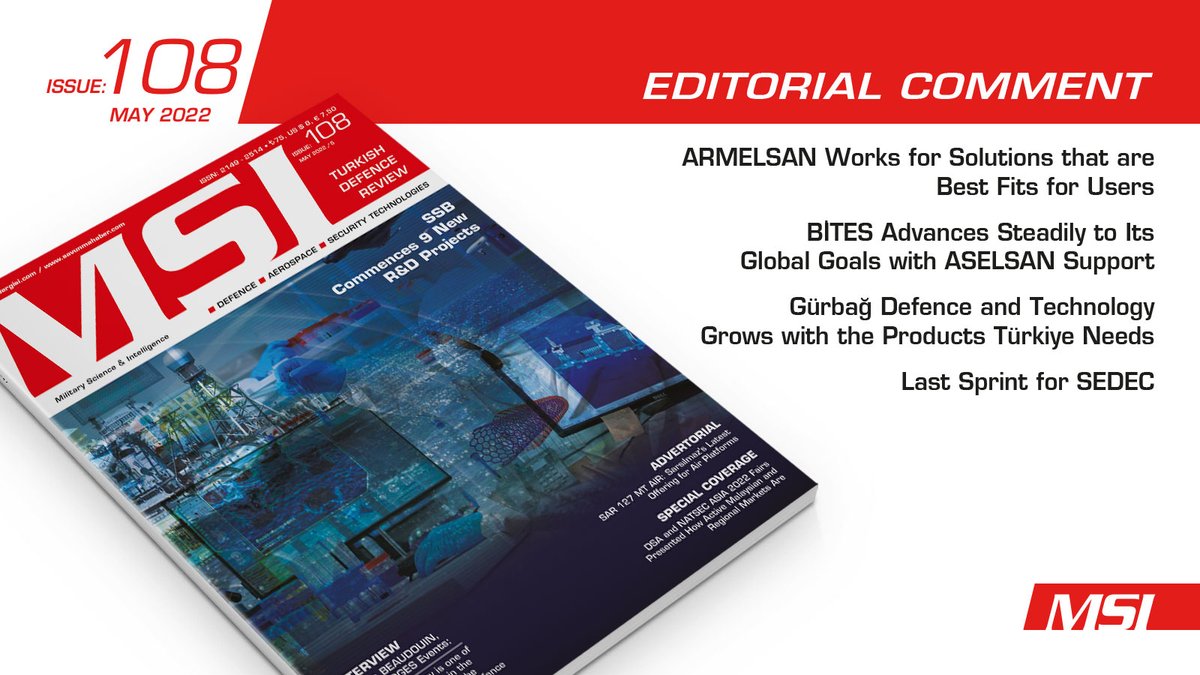 MSI_Dergisi's tweet photo. Last Sprint for SEDEC
➡️ For the rest of the editorial comment of the 108th issue of MSI TDR click here: https://t.co/0rs9fCx4eJ
#Msitdr #defenceindustry #defenceandaviation #technology #sacurity #SEDEC
@SEDECTURKEY @HilalUnal5 https://t.co/bOW6RptBRL