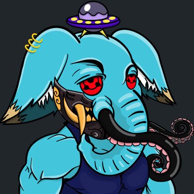 Made a custom <a href="/gymratelephants/">Gym Rat Elephants 🐘</a> #PFP #NewProfilePic #NewNFTProfilePic 🐘