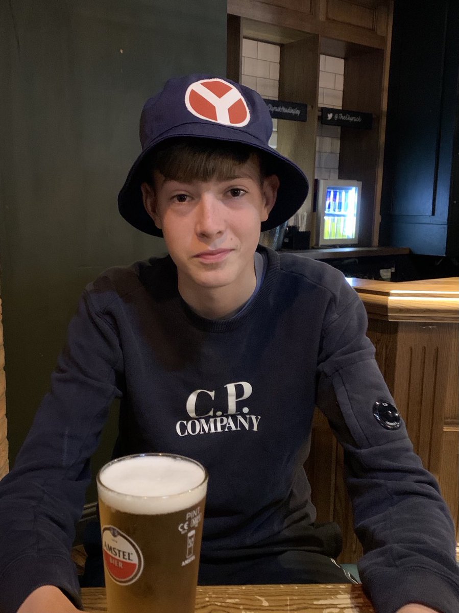 Joel’s first Headingley Test match. A Yorkshire rite of passage 🏏🍺