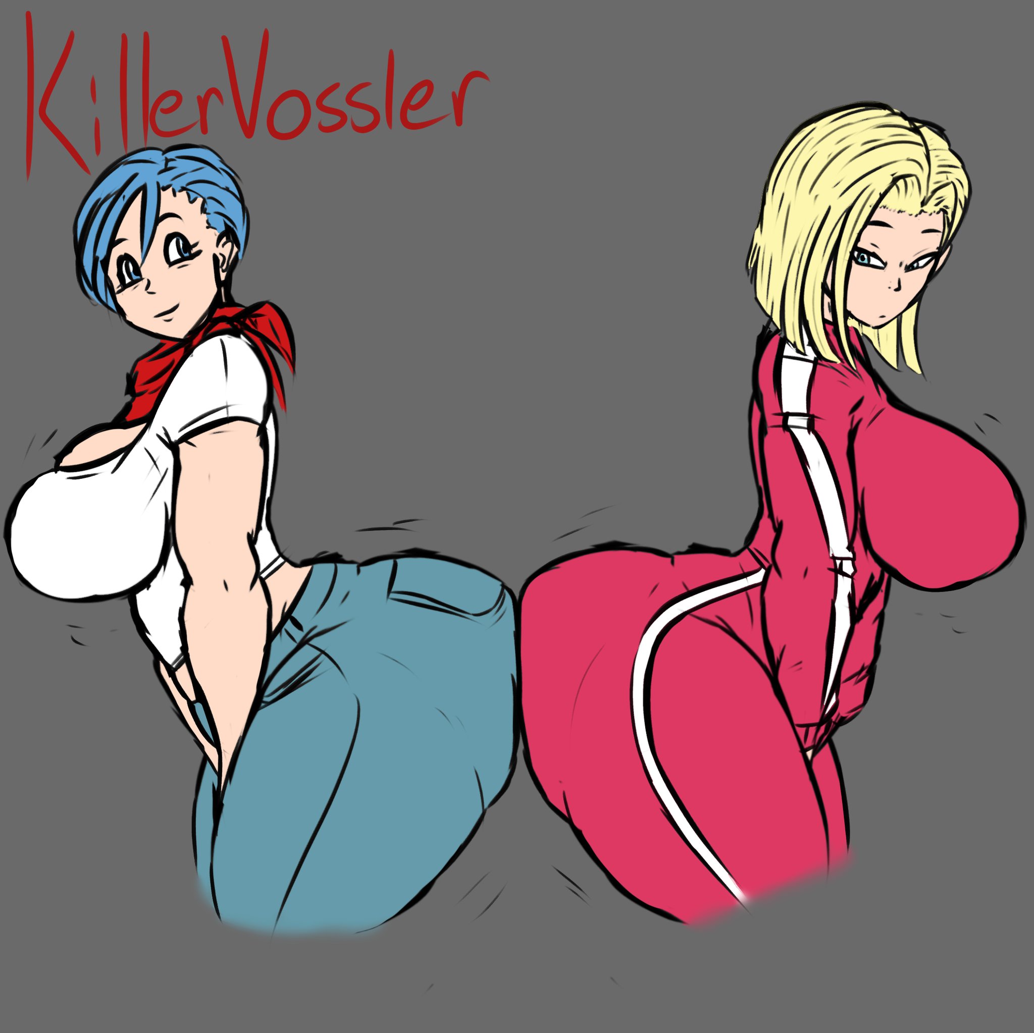 Vossler on X: Bulma & 18 growing Assist's. Character from: Dragon Ball  series Art by @Goku5enpai t.covoI3Z837Nr  X