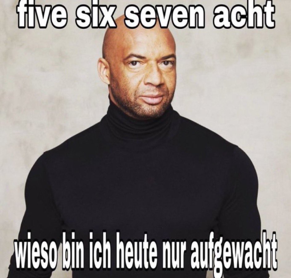 Und damit guten Morgen 🥹