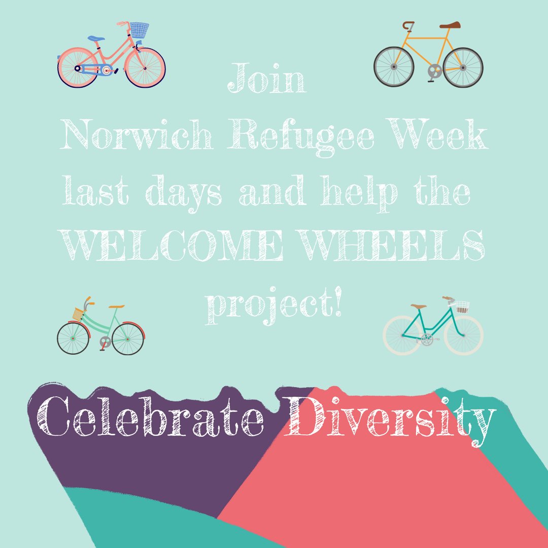 Final Weekend for #NorwichRefugeeWeek What's on today!
Find all the infprmation here buff.ly/3OCk9tj
Six more events to attend – Check them out and support the Welcome Wheels project.
See you there!
@newroutesintegration <a href="/norwichcosarts/">Norwich.CoS.ArtsStream</a>
@refugeeweekuk