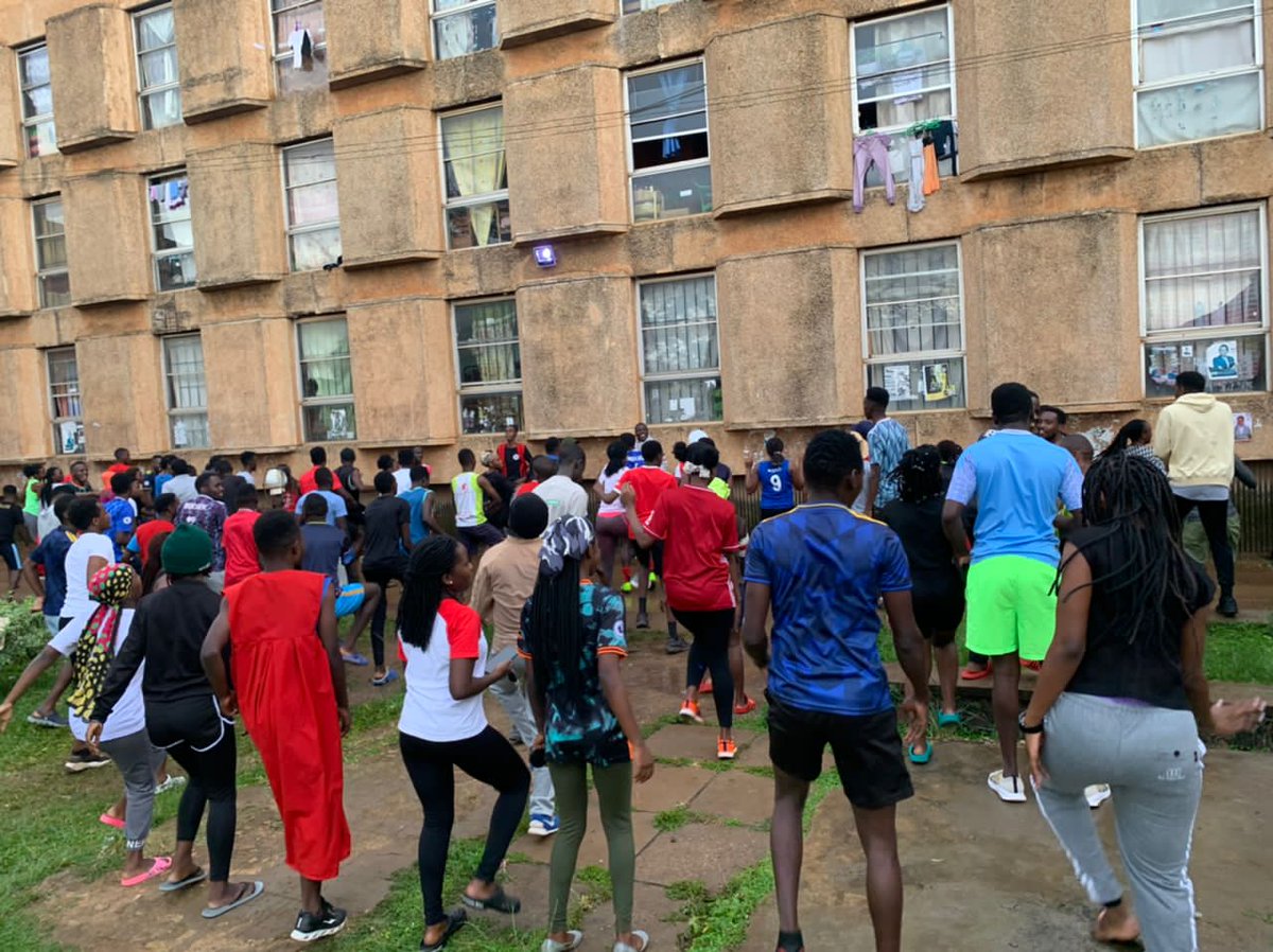 MitchellHallMAK's tweet photo. As it is tradition the Mitchellex Solidarity which consists of Mitchell and Complex always have an aerobics session on weekends. We were glad to have our first session of this semester and more are still coming. This is to help our community keep fit and healthy.
#MakerereAt100 https://t.co/0xE6JVI6vs