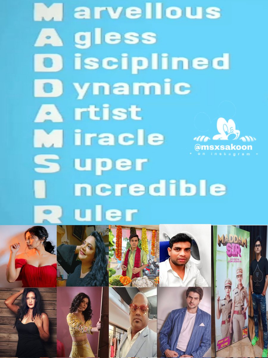 hkp_jayesh's tweet photo. MADDAM SIR Full form
#MaddamSir #msian @KulsoomRaza6 @Maddamsir122 @MaddamSir5 @yuktiikapoor @ri__ma____ @MasumCheeta @Nidhi1785 @Gulkian17 @BhavikaSharma @y_u_k_k_u_ @gulki_joshi https://t.co/IdYqjLeded