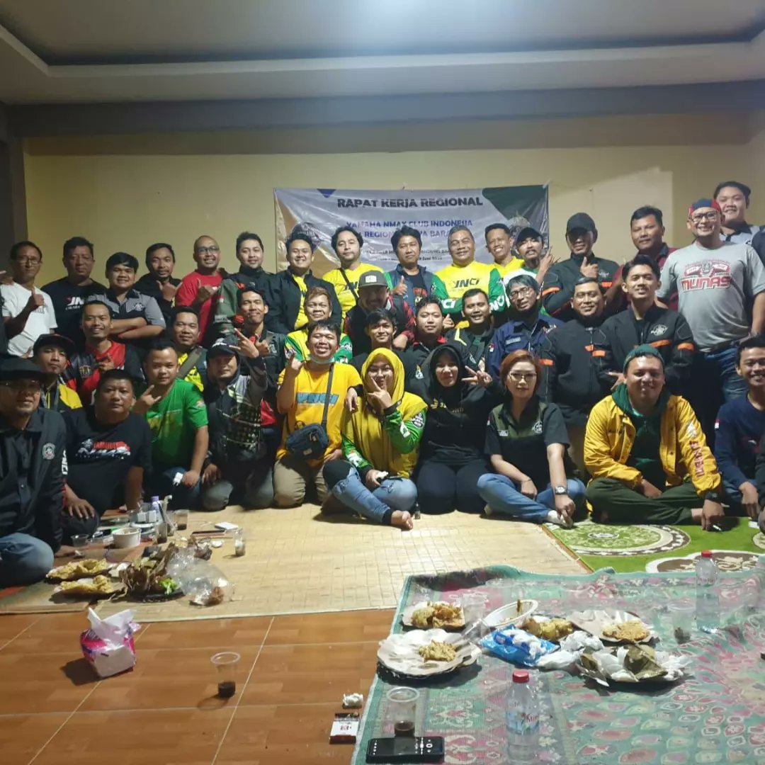 okiradja's tweet photo. Rapat Kerja YAMAHA NMAX CLUB INDONESIA (YNCI) regional JAWA BARAT, di Cisarua Bandung Barat, semoga mendapatkan hasil yg gemilang
#jabarngahiji
#ynci
#ynciregionaljawabarat
# https://t.co/UFItuTCsbM