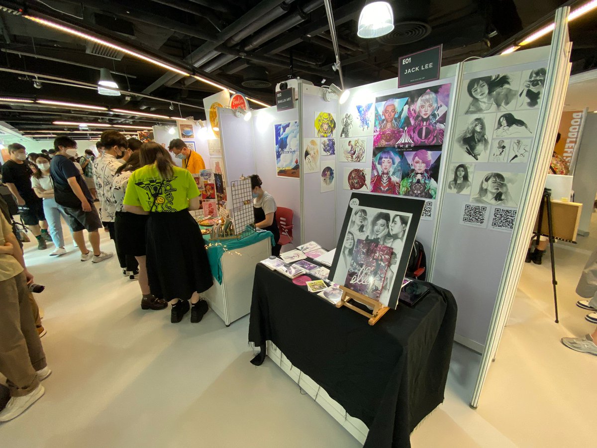 NFTSHER's tweet photo. Our booth 🤩

#NFT #NFTartist https://t.co/fCcCkbonu7