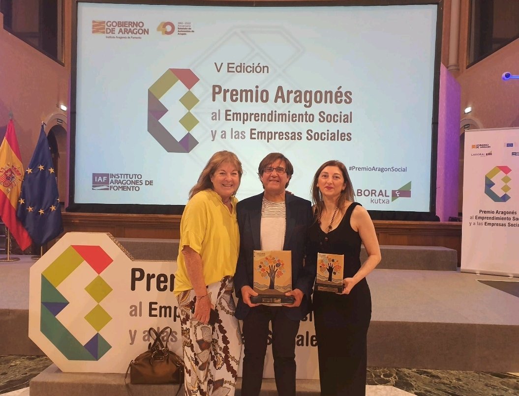 Enhorabuena a RIPA, ganadores de Generando Futuro que han sido premiados en la V edición de los Premio Aragonés al Emprendimiento Social y a más Empresas Sociales. 🎉🔝